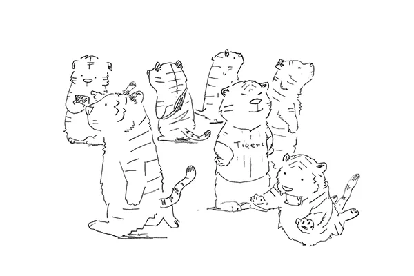 外を歩いていると、ちょいちょいトラっぽい物を身につけたヒトを見かける。…きっと何かがあったに違いない。 