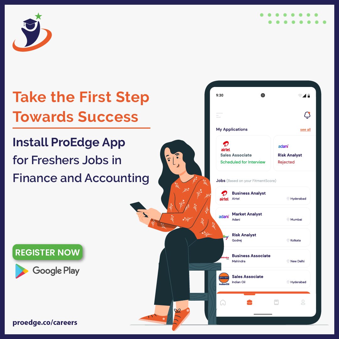 Proedge_Careers's tweet photo. Ready to Take the First Step Towards Success? 🚀
Install @ProEdge_Careers for Freshers Jobs in Finance and Accounting today! 🎓💼

#ProedgeCareers #FreshersJobs #InstallNow #FinanceAndAccounting #SkillDevelopment #Freshers #CareerSuccess #CommerceStudents #ProfessionalGrowth https://t.co/s4SKu1w5z2