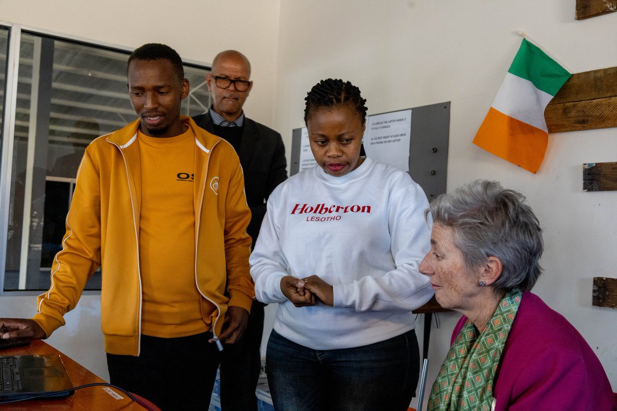 Holberton School Lesotho (@holbertonlso) on Twitter photo As we get closer to the commencement of <a href="/HolbertonLSO/">Holberton School Lesotho</a>'s first Cohort in #Lesotho, we are humbled and honoured to have had a visit from the European Union Ambassador to #Lesotho, Her Excellency Ambassador Paola Amadei.
#EuropeanUnion #LesothoToTheWorld As we get closer to the commencement of <a href="/HolbertonLSO/">Holberton School Lesotho</a>'s first Cohort in #Lesotho, we are humbled and honoured to have had a visit from the European Union Ambassador to #Lesotho, Her Excellency Ambassador Paola Amadei.
#EuropeanUnion #LesothoToTheWorld