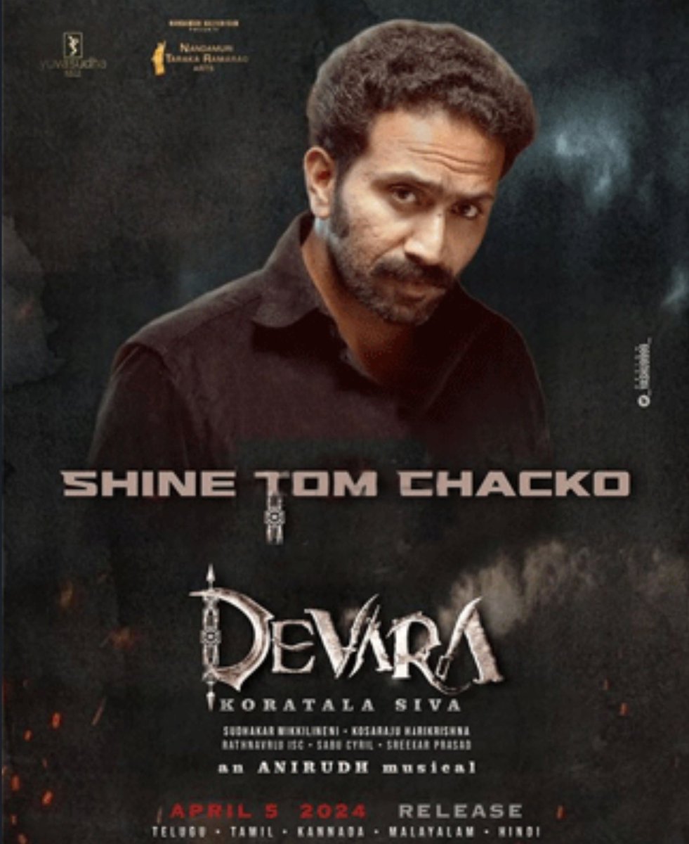 Birthday wishes to #ShineTomChacko

#Devara #ManOfMassesNTR @tarak9999