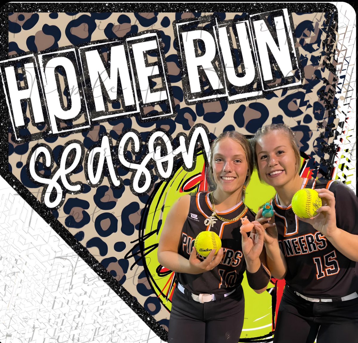 🥹That moment … when our future Pioneers in left field are ready with gloves on and you launch ✌🏼 💣’s for them to catch!  Congrats <a href="/WelchertKaitlyn/">Kaitlyn Welchert</a> &amp; <a href="/atay2442/">Anna Taylor</a> 🧡🤘