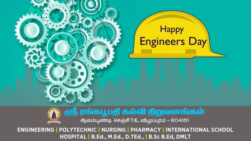 Selvammnm's tweet photo. Happy Engineers day... 

#EngineersDay
#srirangapoopathi https://t.co/SMZKLWYP1e