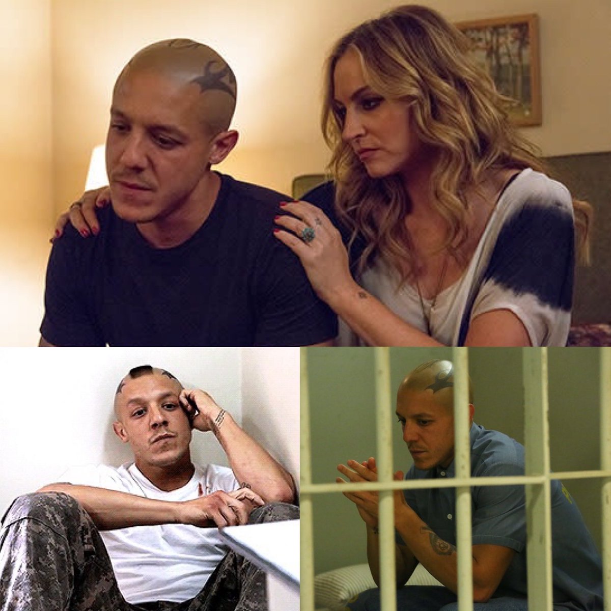 BlueFlamingos7's tweet photo. Thursday night with Theo. @Theorossi @dreadematteo @SonsofAnarchy @ReaperCrew618 @SOAMayanAddicts #JuiceOrtiz #sadsack #Wendy #myonlyfriend #jailtime https://t.co/Bnf0VnY5X2