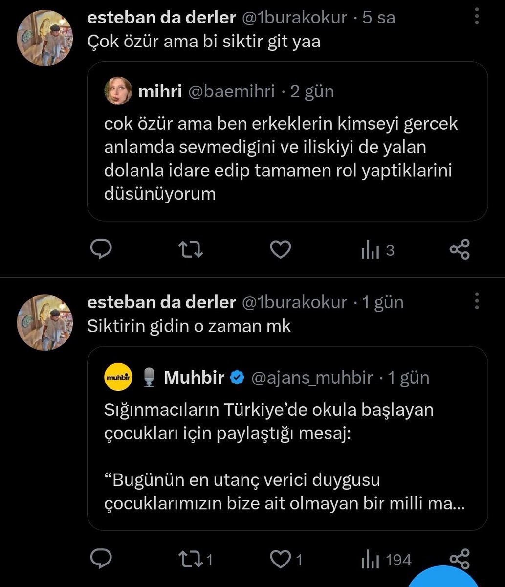 Yoo gergin değilim... Değilim mk