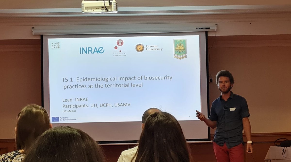 External and internal #biosecurity practices on #farms are likely to affect disease #transmission dynamics between farms. 
But how (much)? 

That is our research topic <a href="/INRAE_DPT_SA/">INRAE Santé Animale</a> with <a href="/UniUtrecht/">Utrecht University</a>, <a href="/TIPTON_DK/">TIPTON</a>, <a href="/UCPH_Research/">University of Copenhagen Research</a> and <a href="/USAMV_Bucuresti/">USAMVB</a>.

<a href="/biosecure_eu/">BIOSECURE</a>  project.