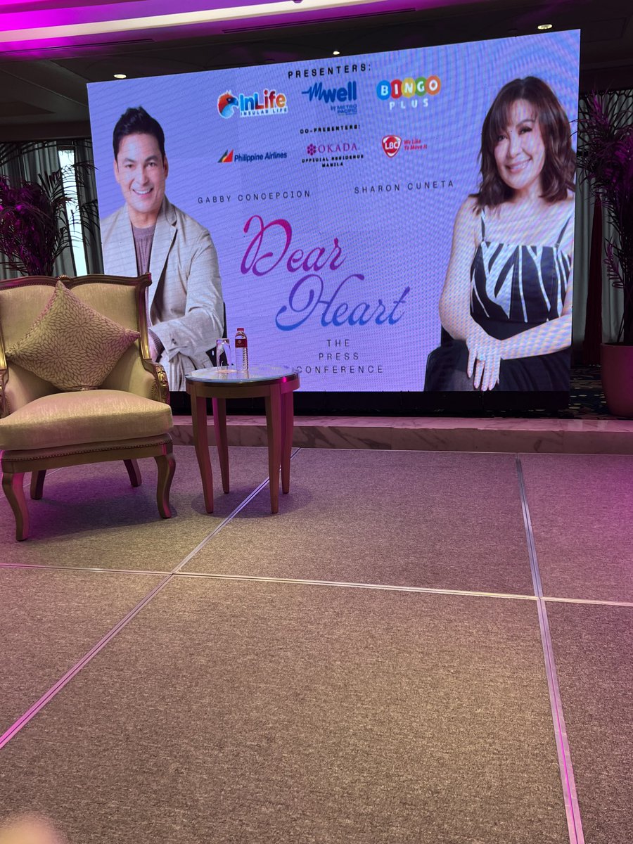 nitzcape's tweet photo. We are here at Okada for Dear Heart presscon of Gabby Concepcion and Sharon Cuneta. We are excited to see ShaGab in person! This is it!
#DearHeartTheConcert
#ReunionConcert https://t.co/49G52WhjdO