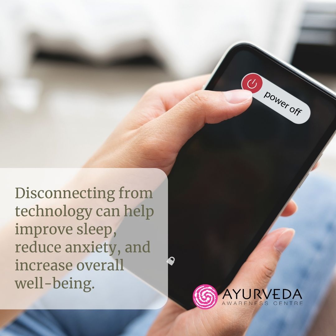AyurvedaPerth's tweet image. Taking a break from technology to set healthy boundaries and reduce stress on the mind and body. Let&apos;s disconnect to reconnect with ourselves and our loved ones!

#unplugfromtechnology #healthytech #phonehabits