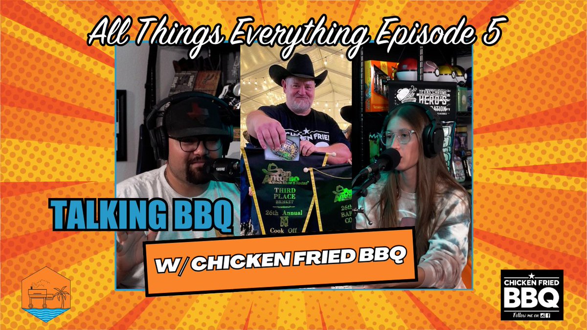 GulfCoastSmoke's tweet photo. All Things Everyhing Ep. 5 with Chicken Fried BBQ is LIVE!

Watch at 📷 https://t.co/zHewA9ZP3H

Apple Podcasts 📷 - https://t.co/DYJY4M224s

Spotify 📷 - https://t.co/DwcbhMbsXy...

Podcast Website 📷 - https://t.co/Zi1xh4Bx0d https://t.co/6vhtEuRXQM