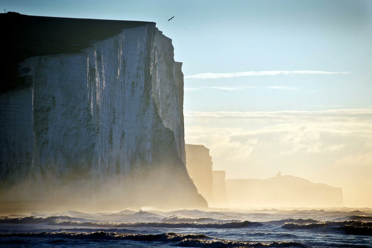"Sometimes your feet are weary,
Sometimes the way is long,
Sometimes the day is dreary,
Sometimes the world goes wrong;
But if you let your voices ring,
Your care will fly away,
So we'll sing a song as we march along,
Of Sussex by the Sea."

📷 Stephen Yates
📍 Seven Sisters