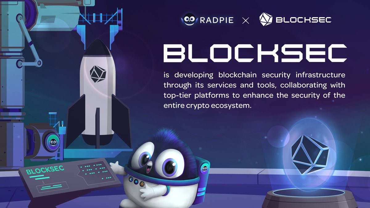We are thrilled to announce that #Radpie has been successfully audited by <a href="/BlockSecTeam/">BlockSec</a>.🔎

BlockSec is dedicated to building blockchain security infrastructure. The team was founded by top-notch security researchers and experienced experts from both academia and the industry.✍️