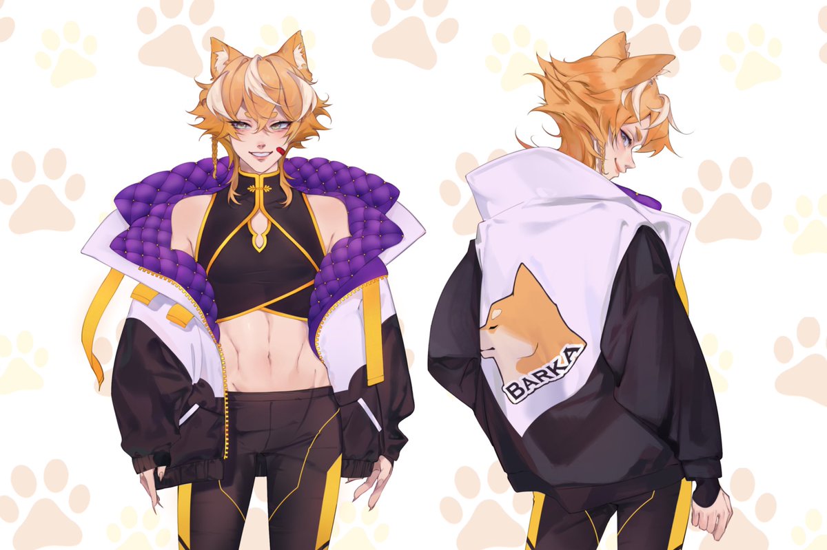 kaiinubarka's tweet photo. -repost-
I wanted to post this yesterday but work tired me out. I have my ref sheet made for a birthday gift to myself!

🎨@Akii_desu https://t.co/nuMp2Uv1jM