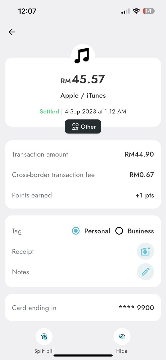 mekjatchannel's tweet photo. Senyap2 ye bigpay buat kerja.. sblom ni xde, hari ni aku baru perasan ada caj cross boarder.. bye bigpay !! https://t.co/6SlwkPrJpR