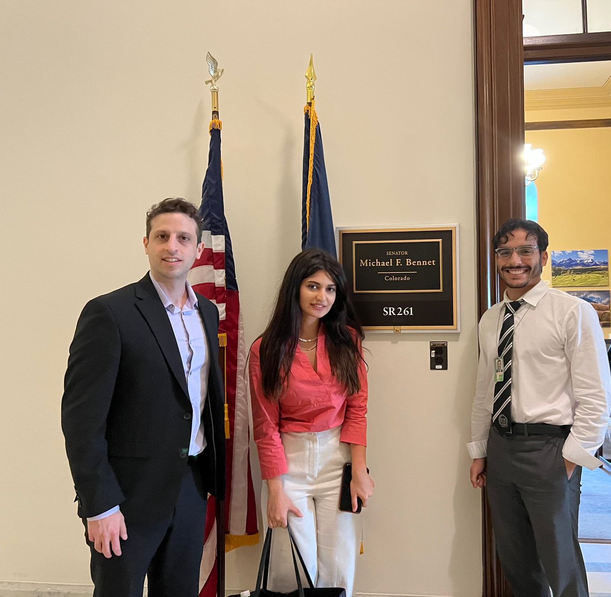 Had productive meeting with @MichaelBennet @SenatorBennet Regarding the #MAHSAAct. September 16th is anniversary of Mahsa Amini death. We expect him to co-sponsor this bill which was introduced by Sen Padilla & Sen Marco Rubio. #S2626