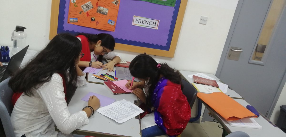 AmbassadorDXB's tweet photo. “Hindi is the soul of our nation, the bridge between diverse communities. Hindi is not just a language, it’s a way of expressing our culture and heritage.”
@KHDA @edarabia 
#ambassadorschooldubai
#ambassadorschooldubaistudentexcellence
#HindiDiwas
#CGIdubai https://t.co/zTT0SbI9TX