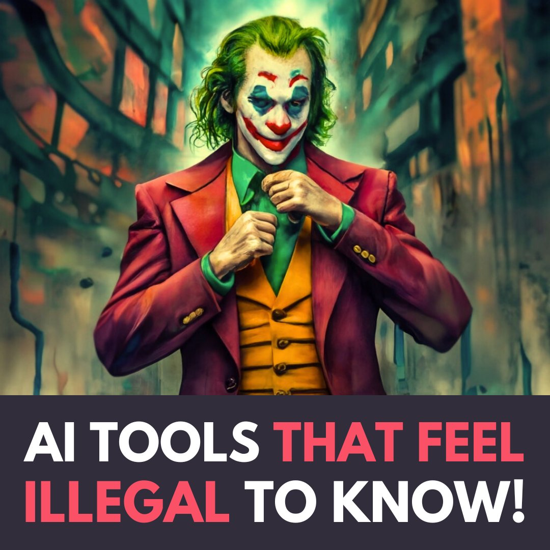 HeyNayeem's tweet image. 10 AI Tools that Feel Illegal to Know ⬇️

[Bookmark now or regret later 🔖]

&amp;lt;Thread 🧵&amp;gt;