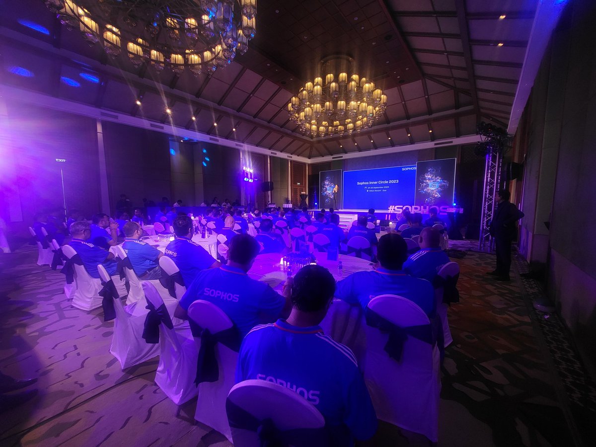 SophosMEA's tweet photo. A warm welcome to all our Customers! 

Let’s get this show on the road! 

#SophosInnerCircle2023 #CybersecurityAsAService https://t.co/md6GEUDGZv