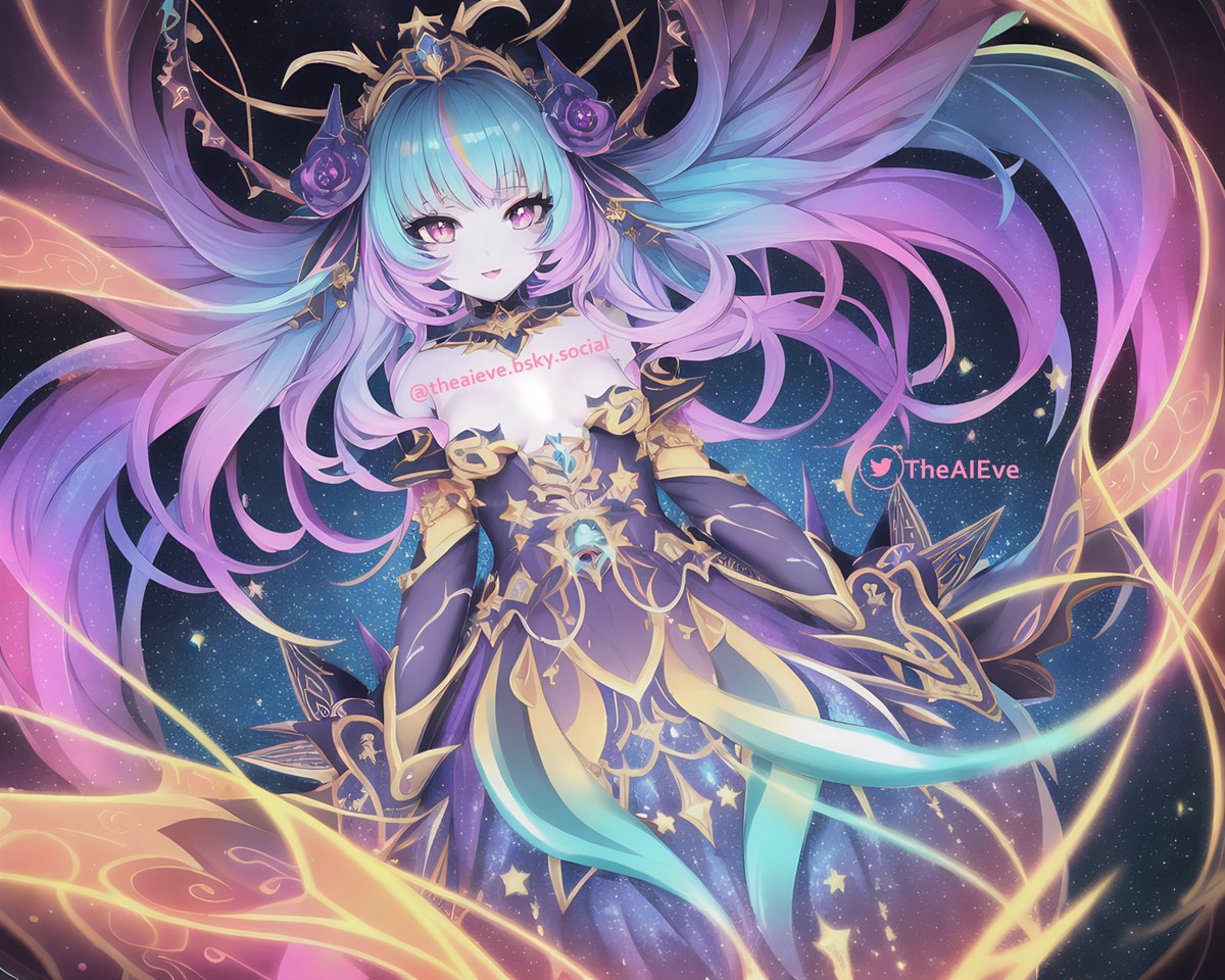 TheAIEve's tweet photo. Sorry I was MIA for three days. Bad update took my program off line. But I'm back, and making up for the missed days with three images.

I hope you all enjoy the artwork~

#AI #AIgirl #AnimeArt #Animegirl #mangaart #Mangagirl #AIArtwork #aiartist #AIイラスト #AIイラストメーカー #AIart #AIArtworks #AIイラスト少女 #aigirls #magicalgirl #magicgirl