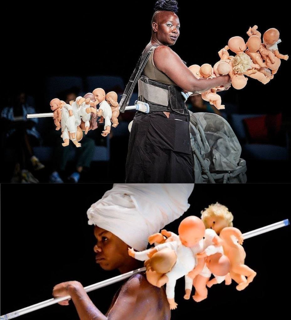 This is happening now:  8 black female ‘artists’ perform theatrical plays at the Festival de Avignon, France, depicting dozens of White babies (dolls) impaled.

Why?  What's the message?  Any guesses?