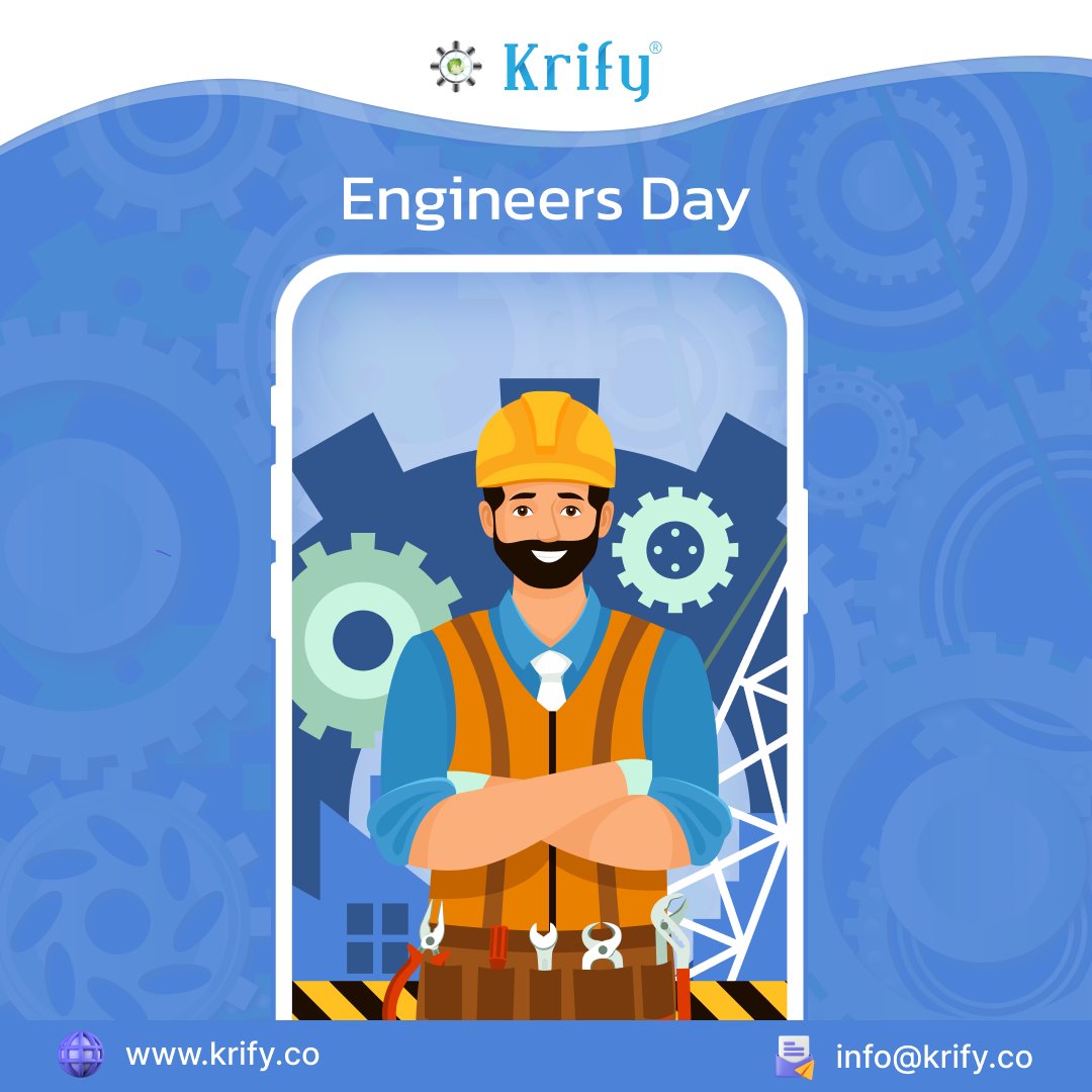krishnakovvuri's tweet photo. Happy #EngineersDay .  The birth anniversary of #Mokshagundam #Visvesvaraya for his contributions in the field of science and technology.  
#krify  @krifysoftware https://t.co/V2Pcuzq5Ij