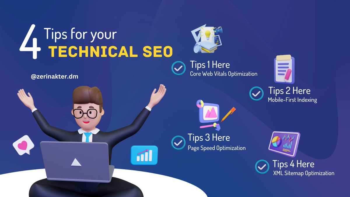 zerin_akte2722's tweet photo. "Boost rankings, accelerate loading speed, and enhance site structure with Technical SEO expertise. Elevate your website's search engine performance today!"
#TechnicalSEO
#SEO
#WebsiteOptimization
#SearchEngineOptimization
#SiteSpeed
#MobileSEO
#StructuredData
#CrawlOptimization https://t.co/91UilUMR77