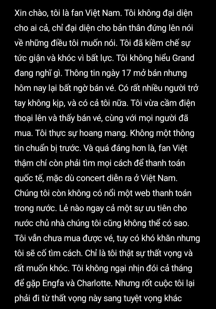 dawkeika_'s tweet photo. From the moment the concert was announced to take place in Vietnam until now. I have not seen a Vietnamese version that is considered a benefit for us. Money is also baht. The information is also not clear. And today, ticket sales opened without prior notice
#TalkwithV https://t.co/mEAYpIOkiL