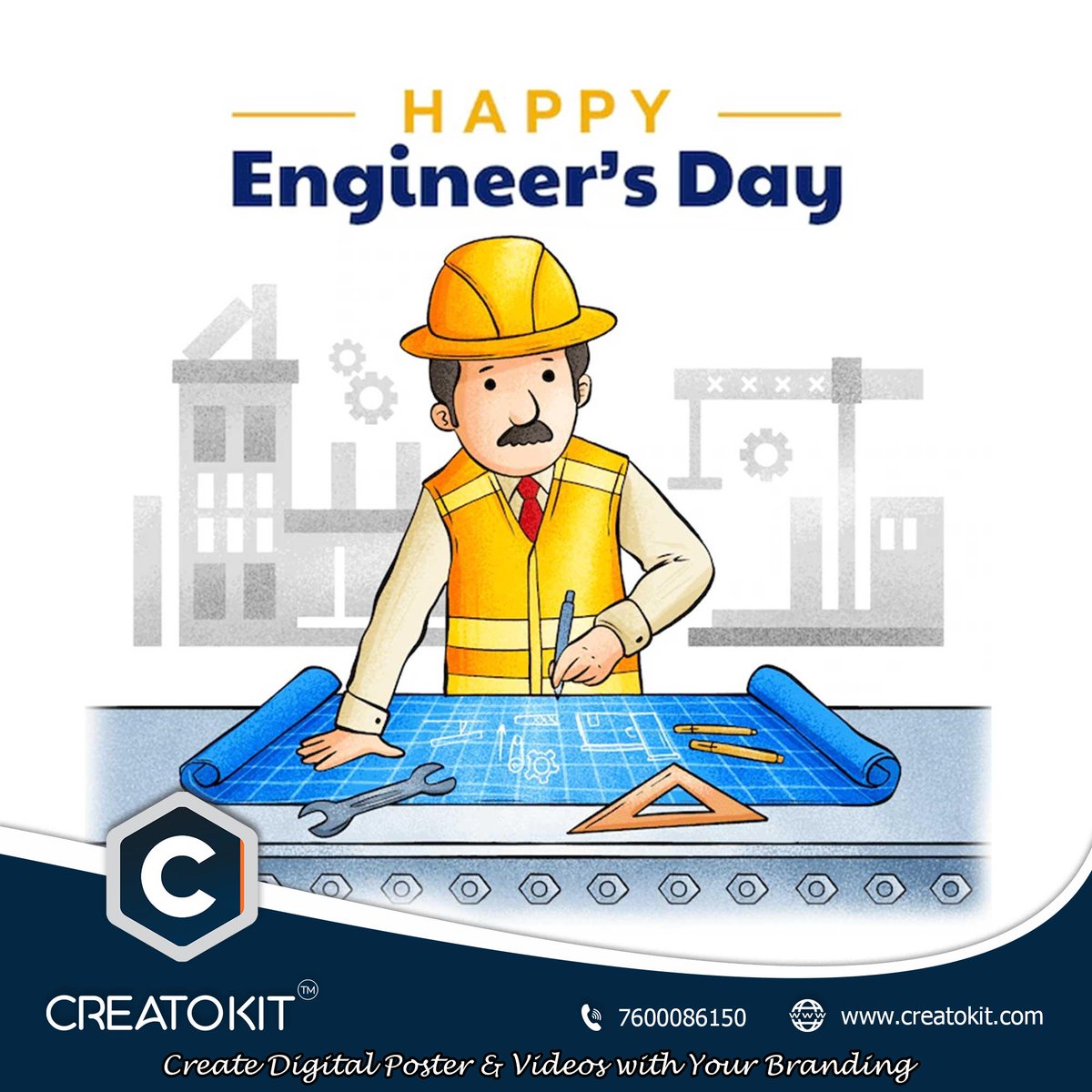 creatokit's tweet image. Happy Engineer&apos;s Day

Create Your Post With Creatokit App

 play.google.com/store/apps/det…

#engineeringexcellence #creativityinengineering #creatokitapp #businessmarketingapp #brandingapp #digitalpost