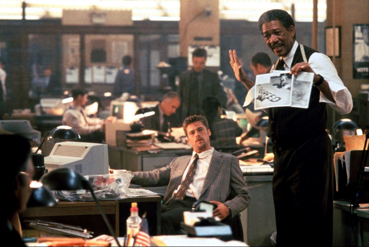 MeltingGeek's tweet photo. Le 15 septembre 1995 Seven de David Fincher est présenté en avant-première à New-York.
#Seven #DavidFincher #MorganFreeman #BradPitt #GwynethPaltrow #Geek #MeltingGeek #filmdujour #movieoftheday #15septembre1995 #15september1995 #year1995 https://t.co/ejW7OYtpfd