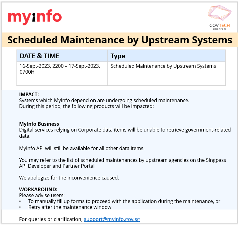 🔧Maintenance Notice 🔧
📅 Maintenance Date: 16 September 2200H to 17 September 0700H

During this period, our user registration process may experience temporary downtime. 

If you've any urgent inquiries during the maintenance window, feel free to reach out to our service team.
