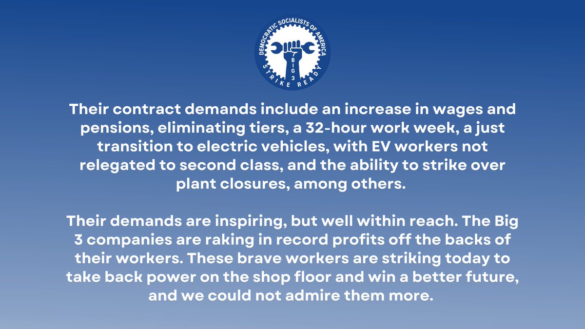 DemSocialists's tweet photo. Sign the pledge to support @UAW workers in their fight! https://t.co/7ZxK2cBrAN https://t.co/2T855Jpcah