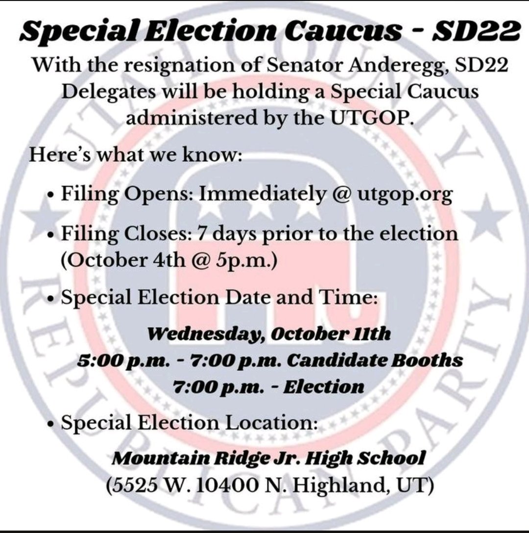 Utah County GOP tweet media