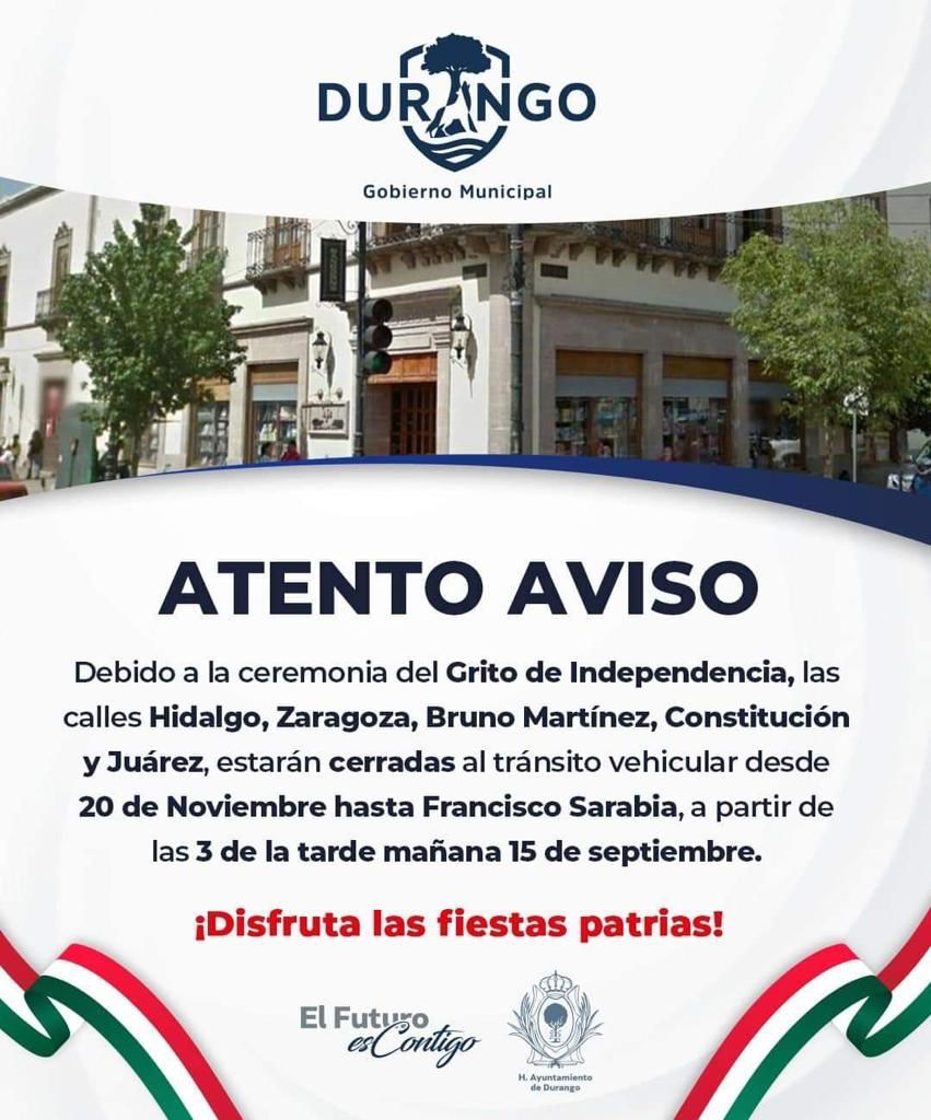 5_durango's tweet photo. 🟡¡Atento aviso Municipio de #Durango!🟡 https://t.co/0zvVE31429