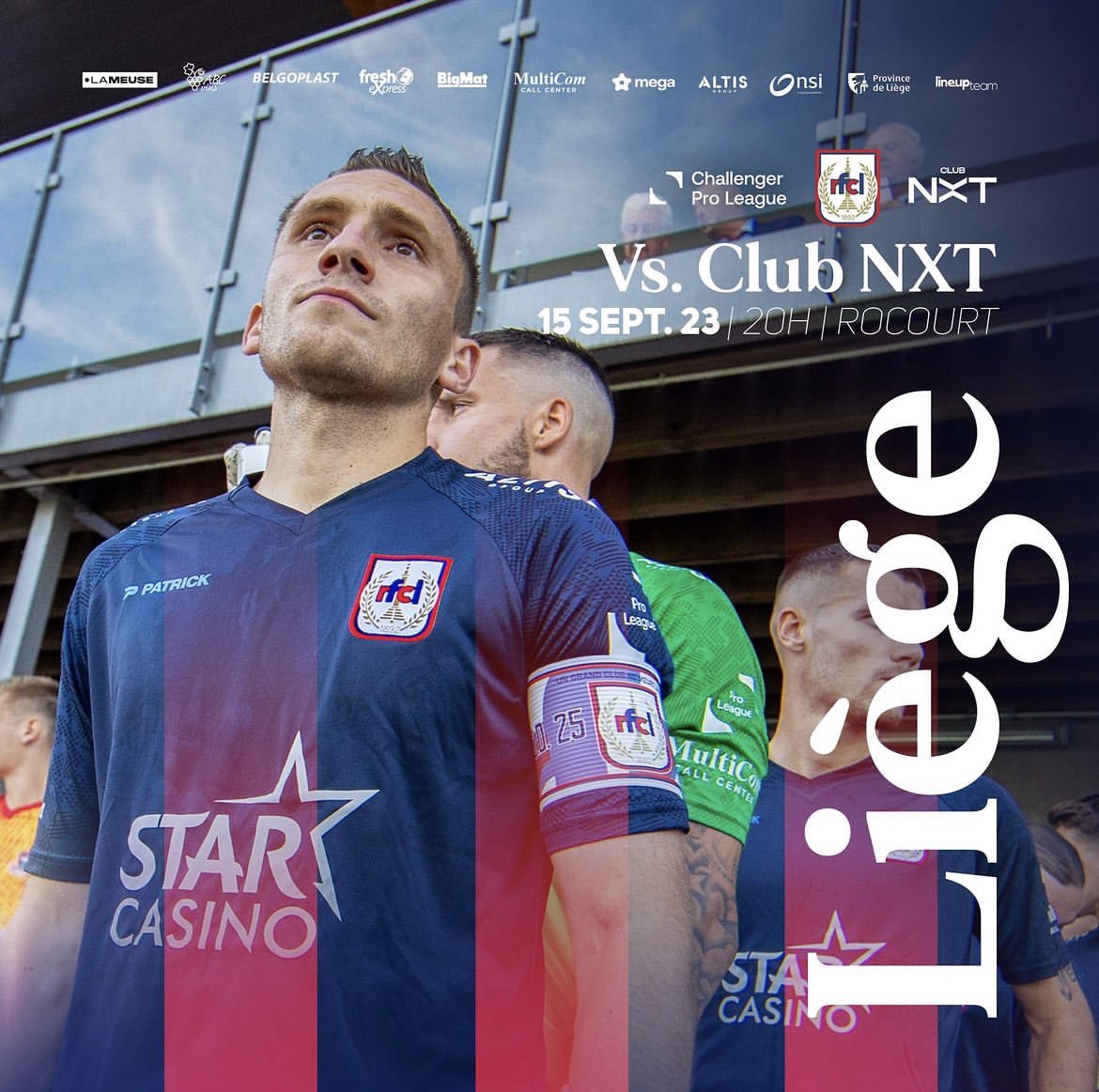 RFCLiege_news's tweet photo. 🗣#MatchDay 5
⚽️ #RFCLiège v Club Brugge u23
🕗 20h00’
📍#Liège
🏟 Stade de #Rocourt
🏆 #ChallengerProLeague #CPL
👮🏻 Klass Clerkx 🏳️ Dirk Gilon 🏁 Matthias Massa 📝 Tim De Keyzer
📲#FCLNXT #RFCLCLU #AllonsLiège
🎟 https://t.co/S0WpAftvMt
📺 Eleven Pro League 3️⃣ https://t.co/LrvY8qJS2q