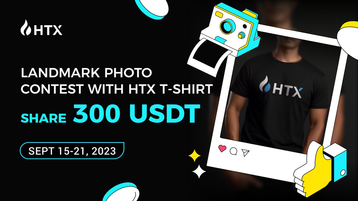 HTXCommunity's tweet photo. 📸Landmark Photo Contest with #HTX T-shirt 
👕 Share $300 

✅ Follow @HTXCommunity, @HTX_Global 

✅ RT + tag 2

✅ Take photos with one of your city's landmarks and wear a #HTX T-shirt

✅ Post your photo on your Twitter with #HTXShirt

Submit UID: https://t.co/ErXJmEHNFO https://t.co/NfuUaM10J0