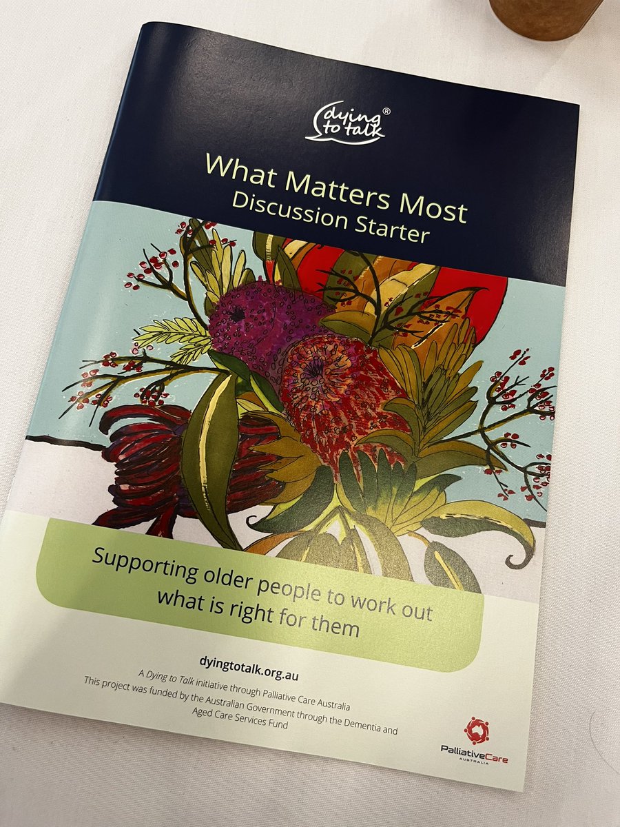 The first visit involves sharing a life story, while subsequent visits involve using that story to bringing that to values based discussions for advanced care planning. Resources like <a href="/Pall_Care_Aus/">Palliative Care Australia</a> What Matters Most are helpful! #23OPCC