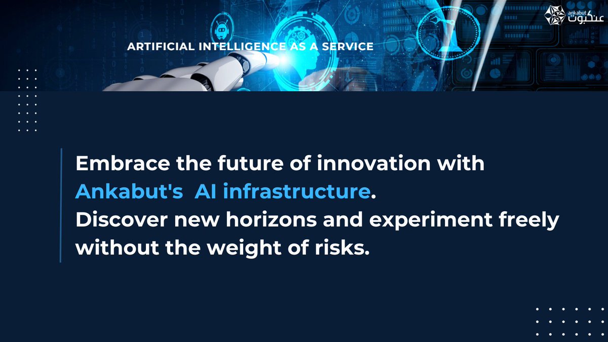 Embrace the future of innovation with Ankabut's AI infrastructure. Discover new horizons and experiment freely without the weight of risks. 🌟 #AI #Ankabut #Innovation"