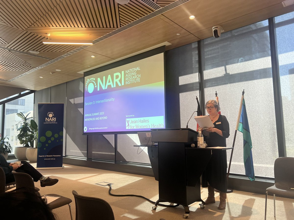 NAgeingRI's tweet photo. Chaired by @fbatchy, this session of #NARIAnnualSummit2023 focused on intersectionality and how social determinants can impact older women's health and wellbeing.
Featuring Tricia Currie from Women’s health Loddon Mallee, @BiancaBrijnath and Fiona York from @HAAGHomeAtLast https://t.co/JseF8mTUs8