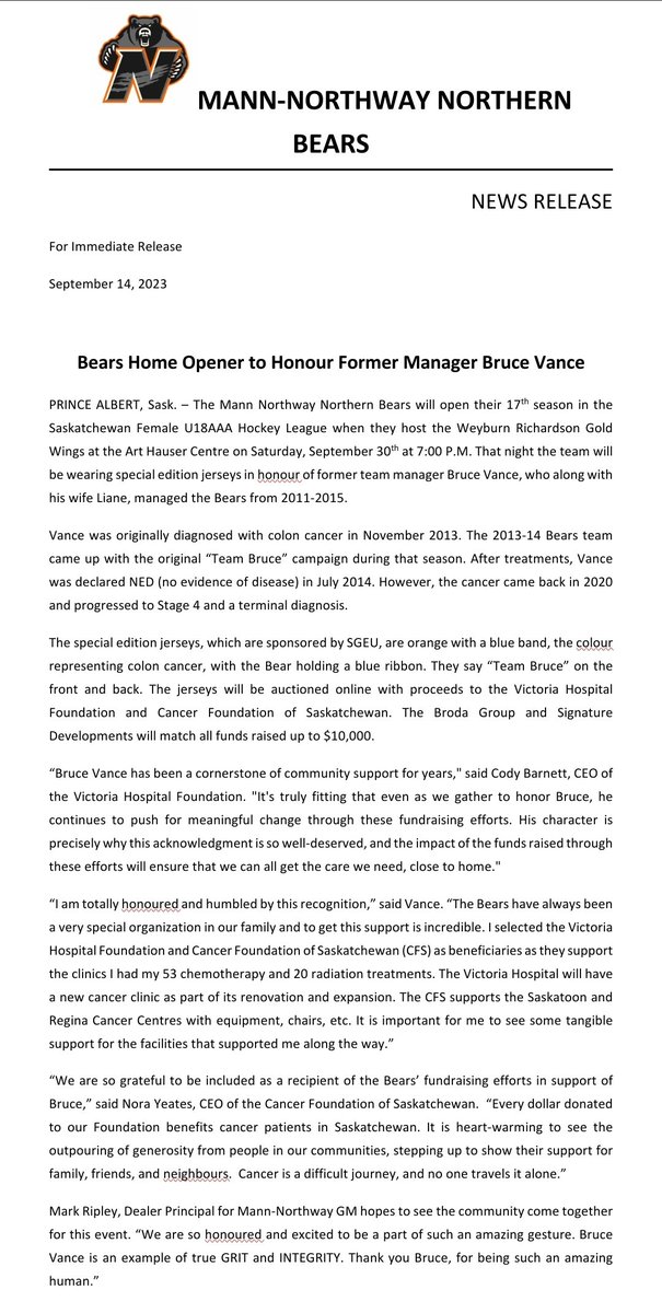 Mann-Northway Northern Bears Female AAA tweet media