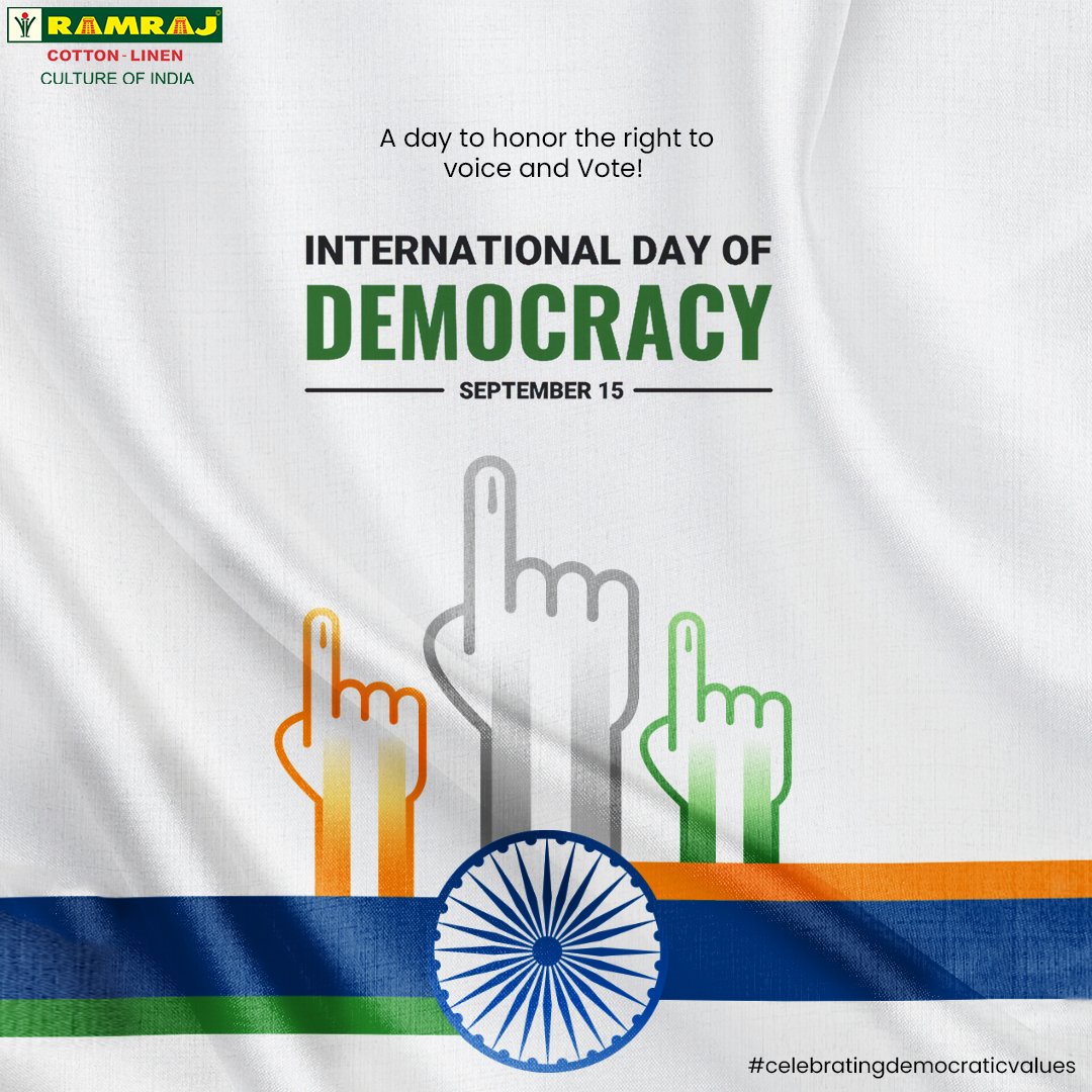 Ramrajofficial's tweet photo. Celebrating Democracy Day with Ramraj: The freedom to choose your style and comfort! 

#RamrajDhotis #TimelessTradition
#ramraj #ramrajforall #linenshirts #linenpark #summercollections #silkdhotis #ramrajsummercollections #dhotis #cotton #PrideOfIndia #ramrajlagnaa https://t.co/PLG6KOQXsu