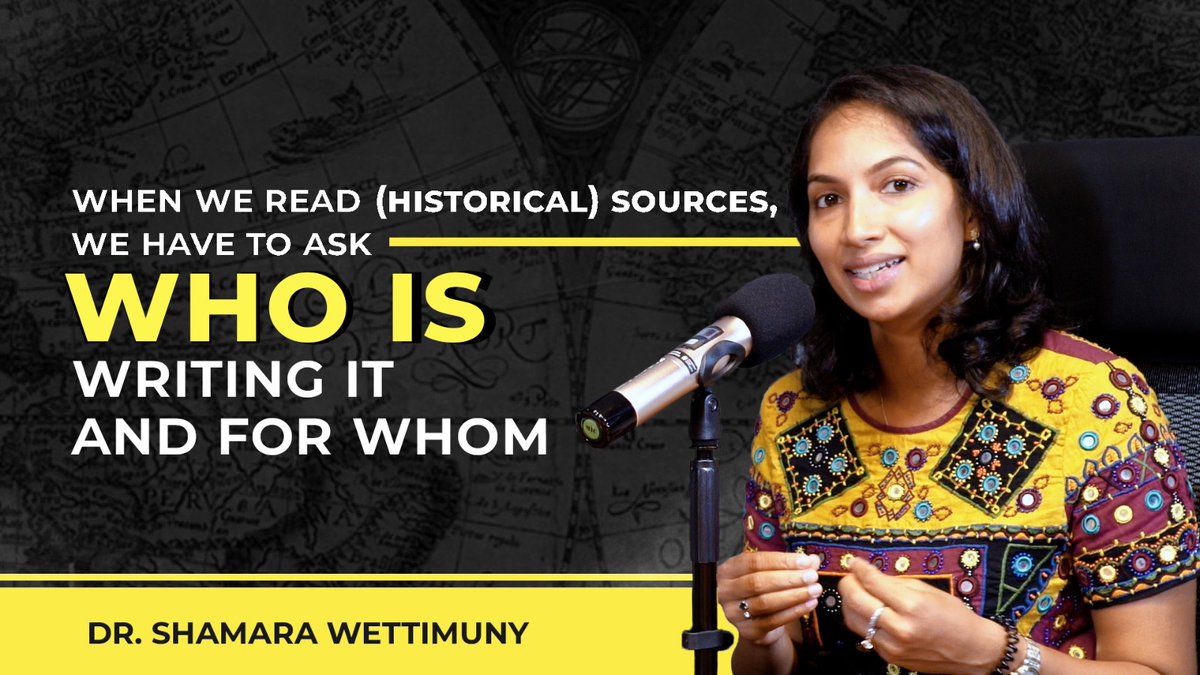 generation_sl's tweet photo. When we read (historical) sources, we have to ask who is writing it and for whom   -   Dr. Shamara Wettimuny

To watch the full video : https://t.co/M1rJz0qdeY

#GenPodcast  @shamara4w https://t.co/pEkivf7ZtY