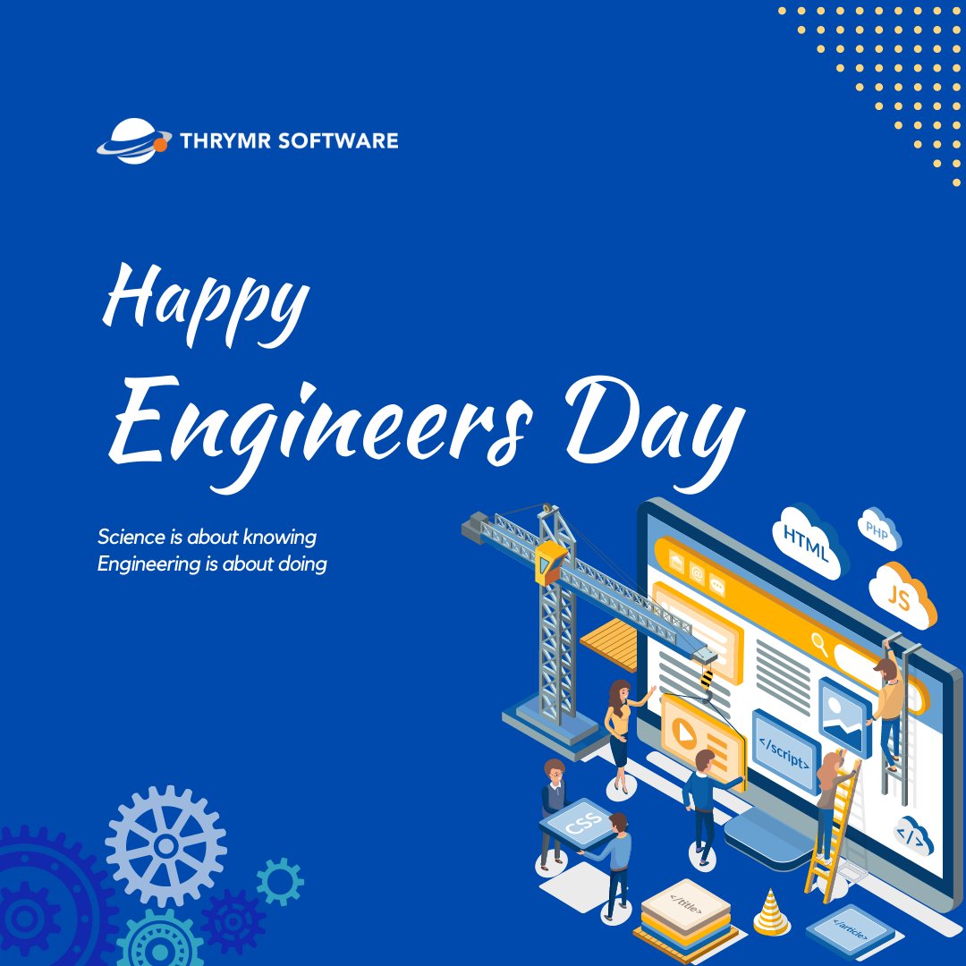 ThrymrSoftware's tweet photo. 𝗛𝗮𝗽𝗽𝘆 𝗘𝗻𝗴𝗶𝗻𝗲𝗲𝗿'𝘀 𝗗𝗮𝘆 𝘁𝗼 𝘁𝗵𝗲 𝗯𝗿𝗶𝗹𝗹𝗶𝗮𝗻𝘁 𝗺𝗶𝗻𝗱𝘀 𝘄𝗵𝗼 𝗺𝗮𝗸𝗲 𝗼𝘂𝗿 𝘄𝗼𝗿𝗹𝗱 𝗮 𝗯𝗲𝘁𝘁𝗲𝗿 𝗽𝗹𝗮𝗰𝗲! 🎉

They dream, innovate, and build what we rely on daily. We celebrate their hard work and dedication. 🙌🚀 

#EngineersDay https://t.co/6Iz31UGqqt