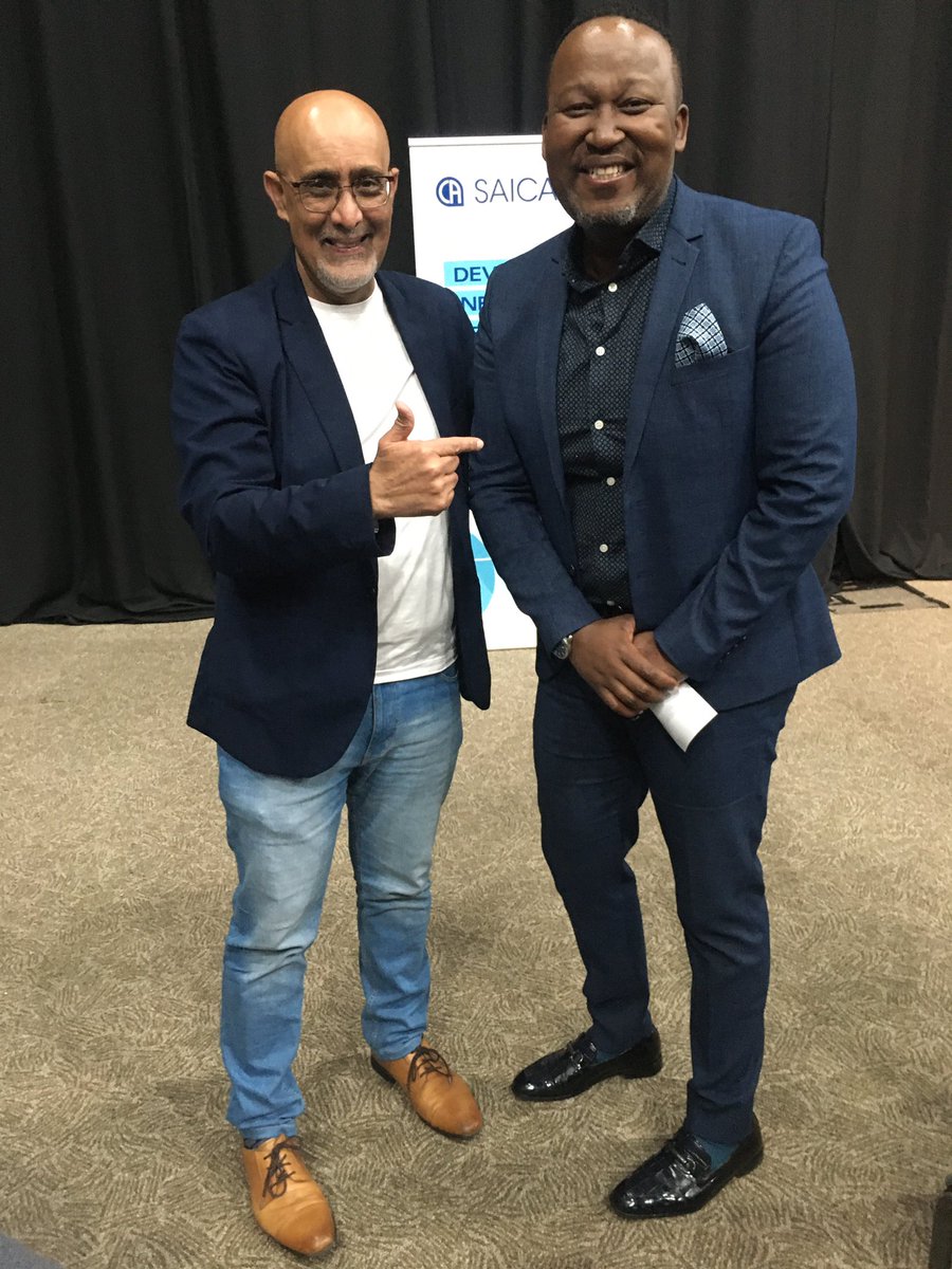AshrafGarda's tweet photo. Hi @bonglez @Radio702  great to catch up with you at @Leaderex - now for that coffee chat when we can chat about how can we sell hope to the people of South Africa ? 
#Leaderex 
#ChampionSouthAfrica 
@ChampionSAfrica https://t.co/q3mFoj63ix