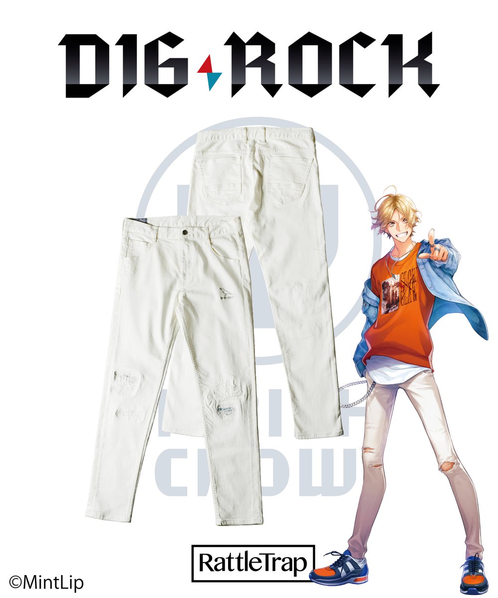 RattleTrap2002's tweet photo. ＜DIG-ROCK×ラトルトラップ＞

デビューしたばかりのルーキーバンド「Impish Crow（インピッシュクロウ）」略称：インクロ。
Impish Crowのヴォーカリスト、野中つぐみが着用しているアイテムをイメージして3アイテム制作。

▼詳細をcheck!
https://t.co/kBNIP4YIVj
#ディグロ https://t.co/IRcZp4BC7y