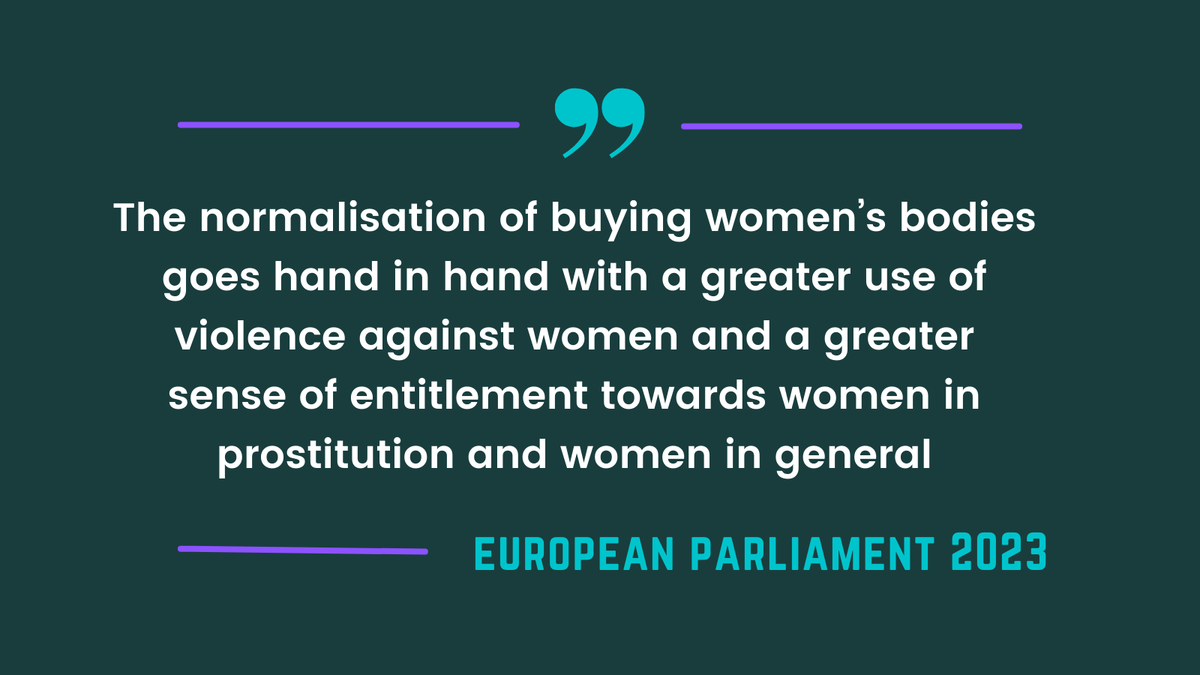CATWAustralia's tweet photo. From the European Parliament's resolution on prostitution. https://t.co/1wNm0FwKje #EndDemand #NotSexNotWork #NordicModelNow https://t.co/57r9GZZFrK