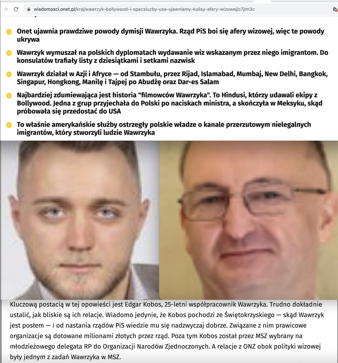Tomasz5ek's tweet photo. Kto z @Piotr_Wawrzyk nielegalnie przerzucał niesprawdzonych ludzi z Indii do USA?
E. Kobos, kolega:
- @jerzKwasniewski (szef org. #OrdoIuris związanej z RU)
- Mateusza Luśni, syna i partnera biznesowego R. Luśni
(b. agent SB powiązany z GRU, kompan @Macierewicz_A )
Dzięki za RT! https://t.co/2PBkzvPqjB