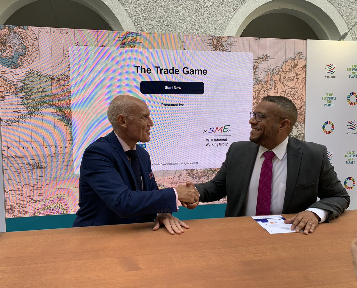 Matthew Wilson (@matthewbarbados) on Twitter photo Excellent meetings in margins of <a href="/wto/">WTO</a> #WTOPublicForum with <a href="/IOExport/">Chartered Inst. of Export & International Trade</a>, Global Services Coalition, <a href="/GEAExpress/">Global Express Assoc</a>, <a href="/fsb_policy/">Federation of Small Businesses (FSB)</a> <a href="/BMZ_Bund/">Bundesentwicklungsministerium</a> and more: all support successful MC13, the work of MSME Working Group including #trade4MSMEs platform & Trade Game, & imp of digital trade 4 MSMEs Excellent meetings in margins of <a href="/wto/">WTO</a> #WTOPublicForum with <a href="/IOExport/">Chartered Inst. of Export & International Trade</a>, Global Services Coalition, <a href="/GEAExpress/">Global Express Assoc</a>, <a href="/fsb_policy/">Federation of Small Businesses (FSB)</a> <a href="/BMZ_Bund/">Bundesentwicklungsministerium</a> and more: all support successful MC13, the work of MSME Working Group including #trade4MSMEs platform & Trade Game, & imp of digital trade 4 MSMEs