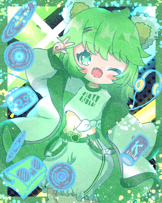 ミュージックスタート  #創作  #創作イラスト