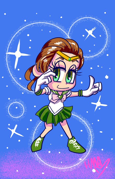 The Halloween month phone Wallpapers are here!   For Oct 1st we have @Goddess_alix_  as Sailor Jupiter