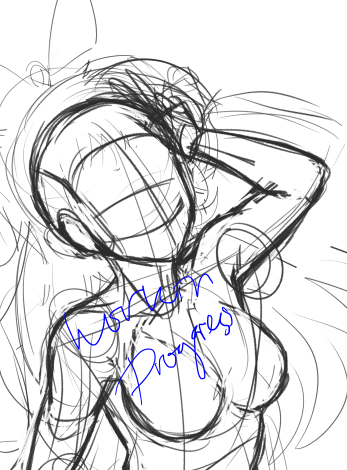 Miitee_'s tweet photo. does the pose looks stiff or dynamic :'( https://t.co/7WhkqDIr70