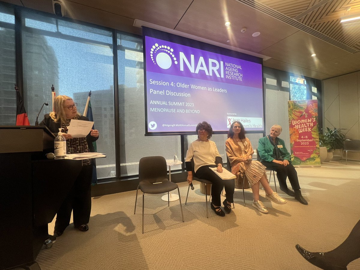 NARI (@nageingri) on Twitter photo Chaired by <a href="/debra_oconnor/">Debra O'Connor</a>, hereâs our our panel discussing older women as leaders and advocates. Joining us is Janet Hailes Michemore AO, Cathy Roth OAM, and Dr. Primrose White
#leadership Chaired by <a href="/debra_oconnor/">Debra O'Connor</a>, hereâs our our panel discussing older women as leaders and advocates. Joining us is Janet Hailes Michemore AO, Cathy Roth OAM, and Dr. Primrose White
#leadership