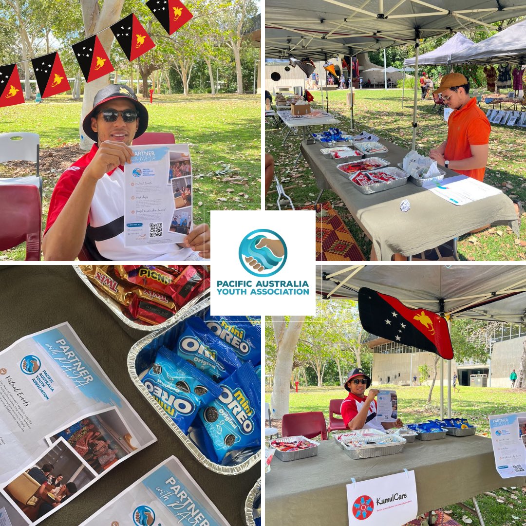 pacificausyouth's tweet photo. Our PAYA Family supported today’s 🇵🇬 PNG Independence Market Day hosted by the James Cook University PNG Students Association in Townsville❕

Celebrating PNG’s 48th Independence Day, the theme was “supporting PNG SMEs and organisations”. 🎉 https://t.co/tZA3f54vvB